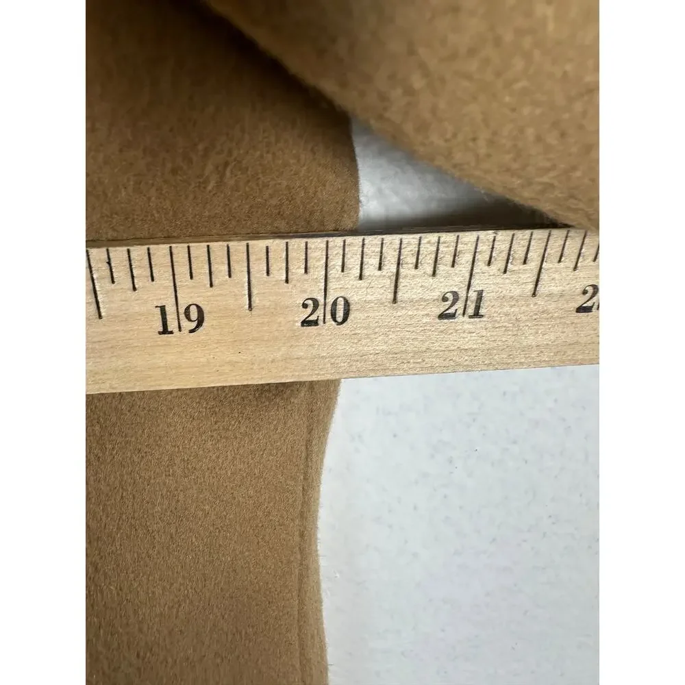 J. Crew women's classic double-breasted pea coat in a camel/tan wool Size 12